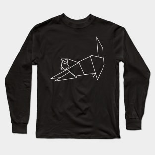 geometric cat Long Sleeve T-Shirt